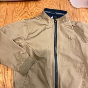 Boys khaki zippered jacket